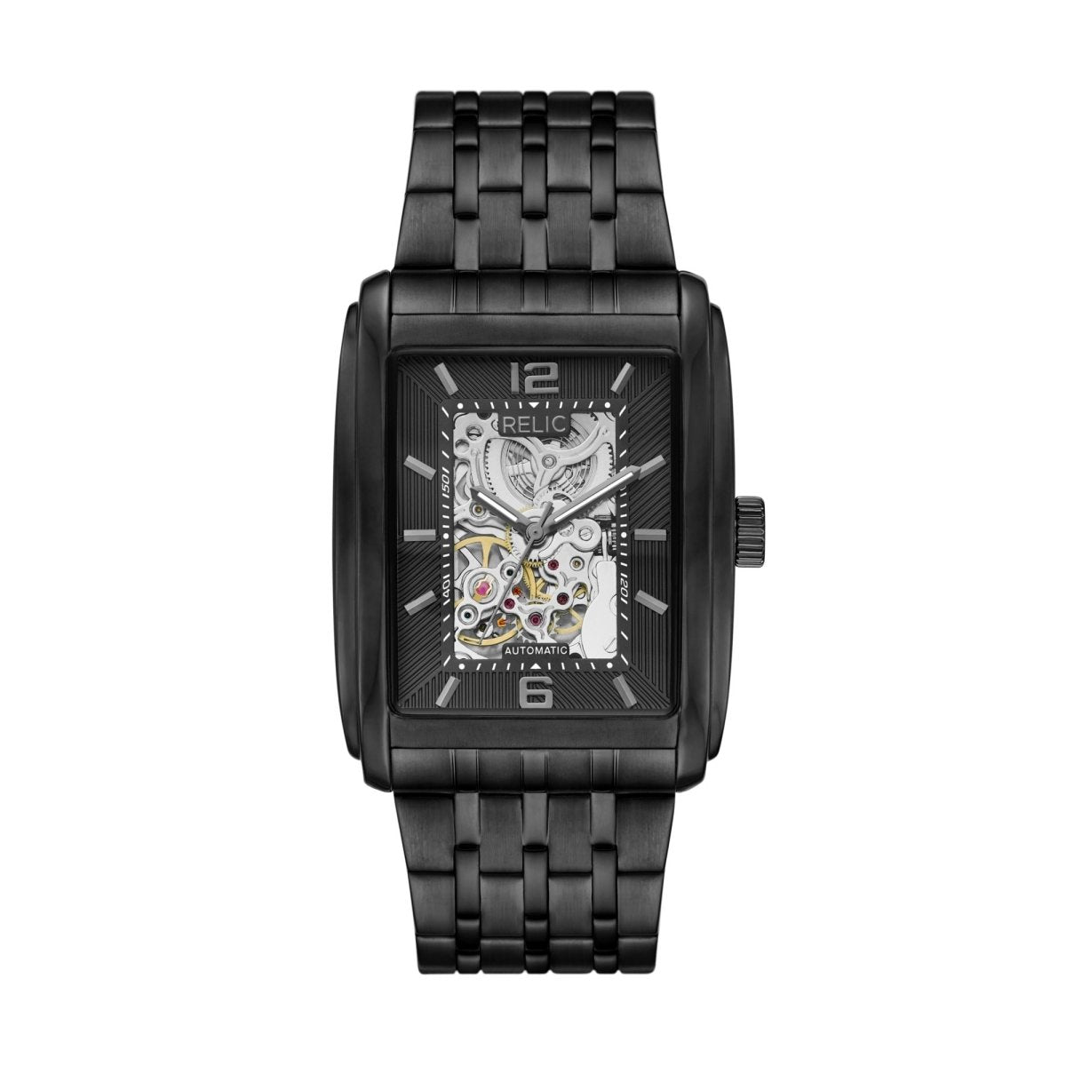 Relic Allen Black Dial and Steel Bracelet 36mm Men's Watch | ZR77331 | TIME Watches