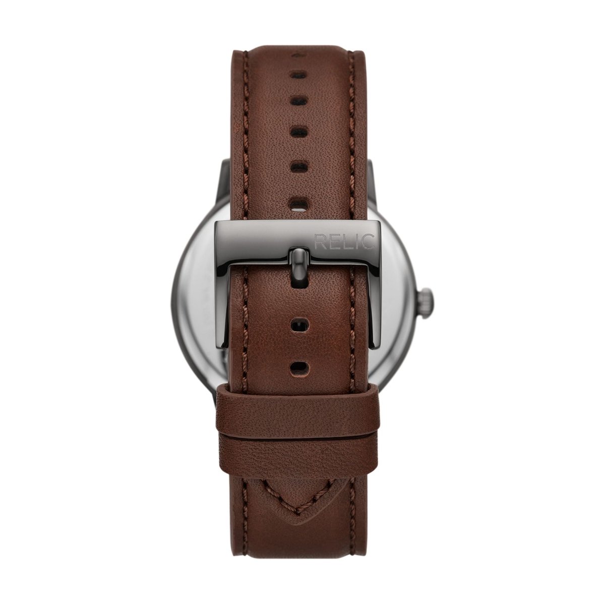 Relic Jeffery Black Dial and Leather 40mm Men's Watch | ZR77300 | TIME Watches
