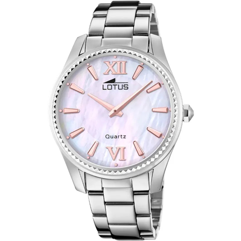 Lotus Bliss Mother of Pearl & Stainless Steel 38mm Women's Watch | 18898/A