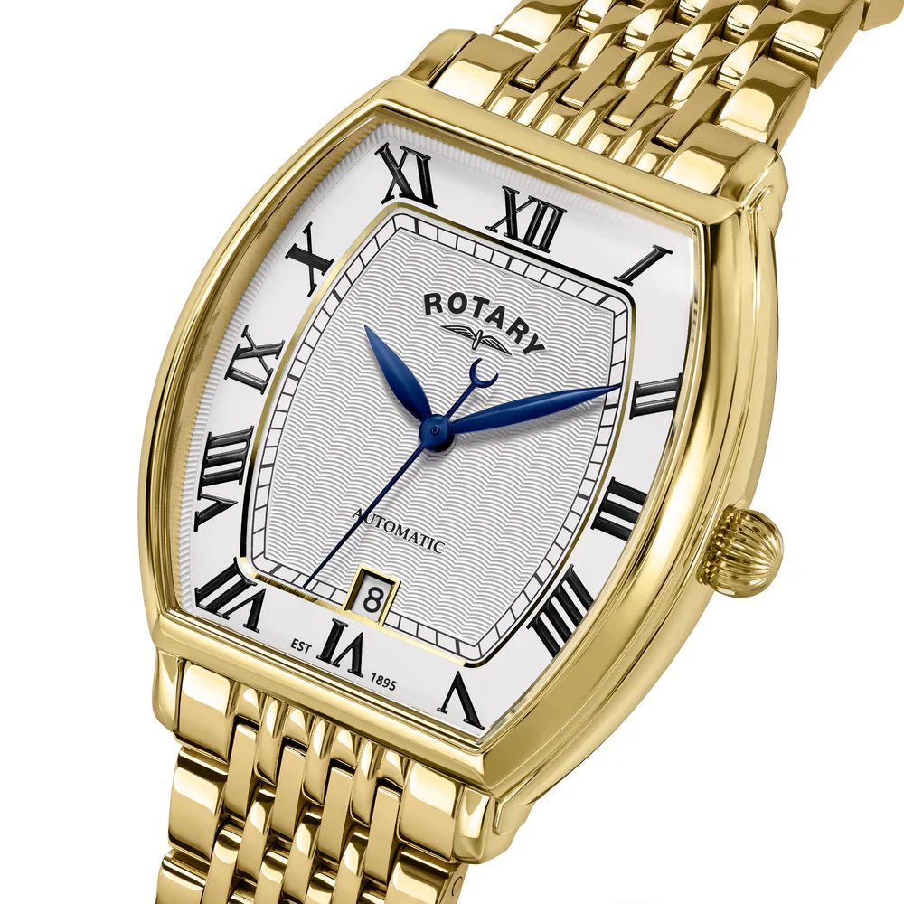 Rotary 1895 White Dial and Steel Bracelet 36mm Men's Watch | RGB10046/01 | TIME Watches