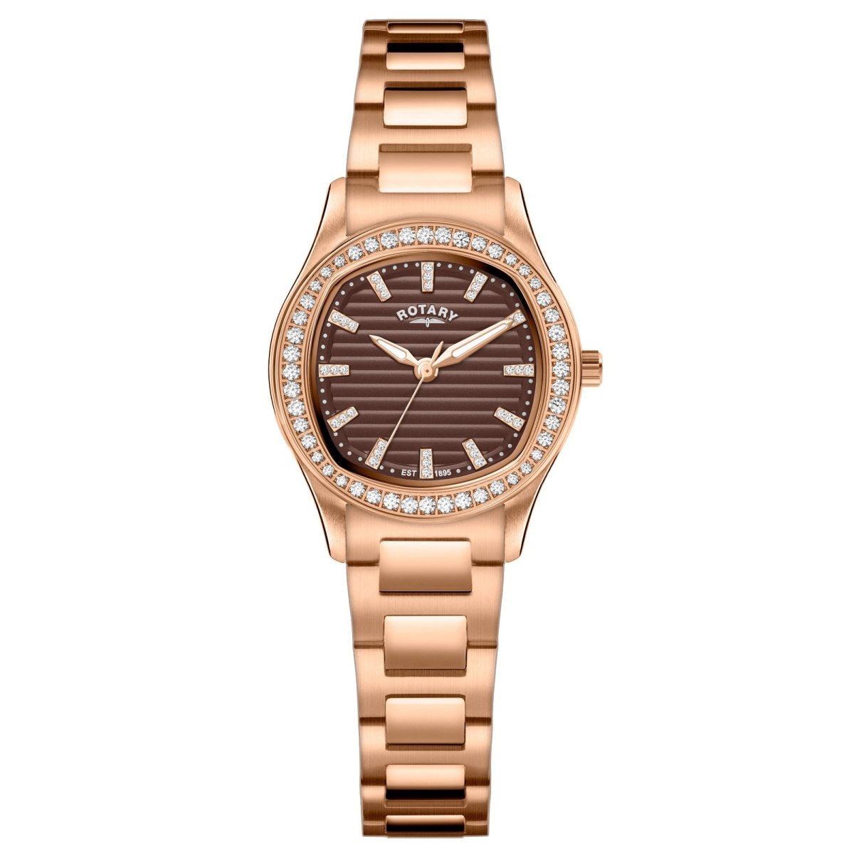Rotary Brilliance and Rose Gold Steel Bracelet 28mm Women's Watch | RLB10020/16 | TIME Watches