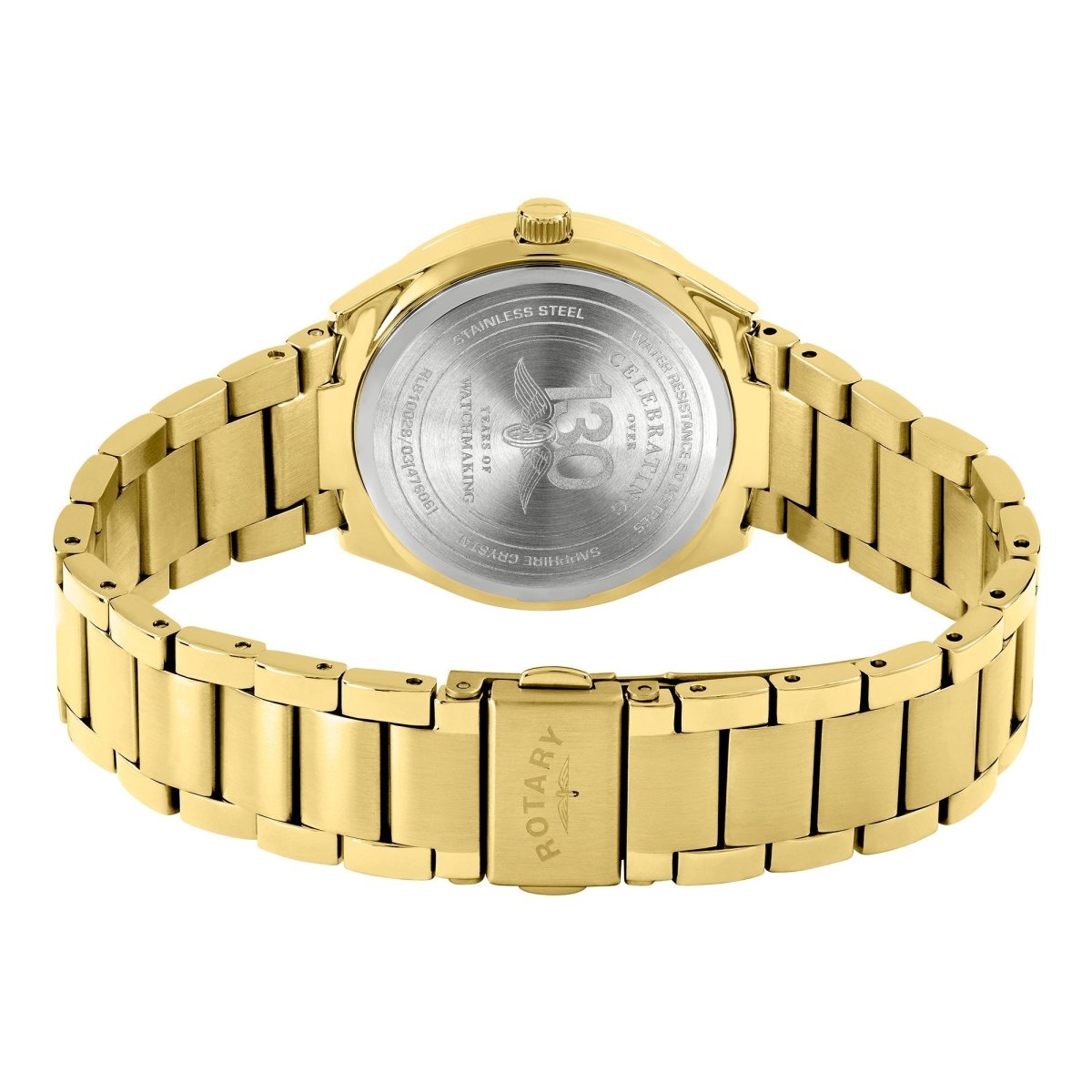 Rotary Brilliance Champagne Dial and Gold Steel Bracelet 35mm Women's Watch | RLB10028/03 | TIME Watches