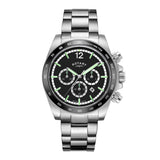 Rotary Henley Stainless Steel Black Dial Men's Watch | GB05440/04 | Time Watch Specialists