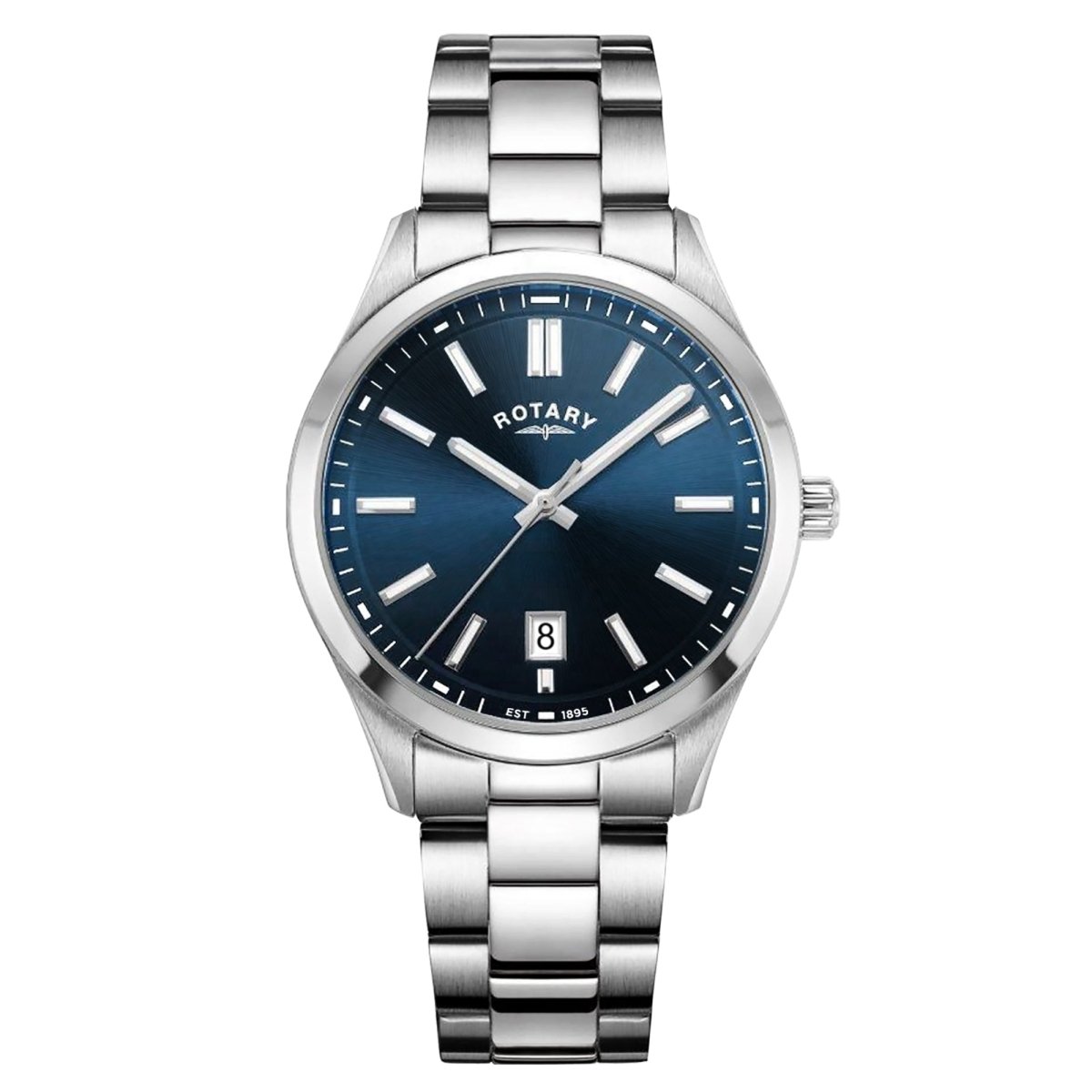 Rotary Heritage Gents Blue Dial and Steel Bracelet 40mm Men's Watch | GB05520/05 | TIME Watches