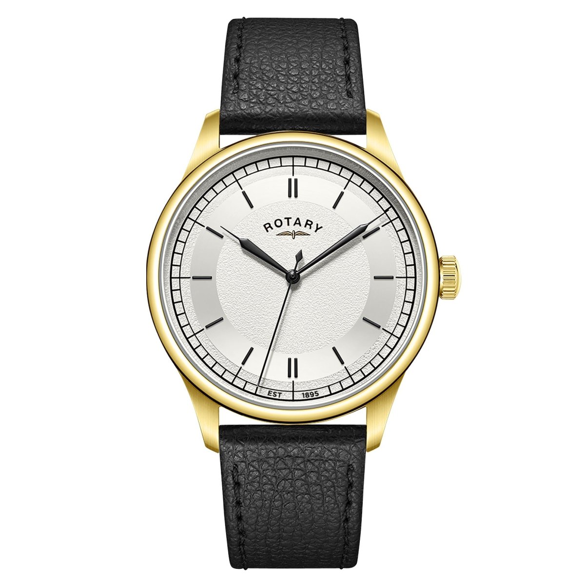 Rotary Heritage Gents Champagne Dial and Black Leather 40mm Men's Watch | GS05983/03 | TIME Watches