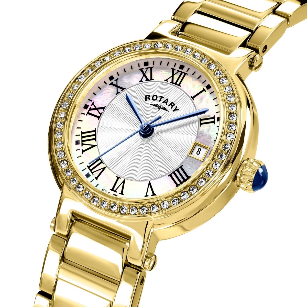 Rotary Heritage Ladies and Gold Steel Bracelet 28mm Women's Watch | RLB10008/07 | TIME Watches