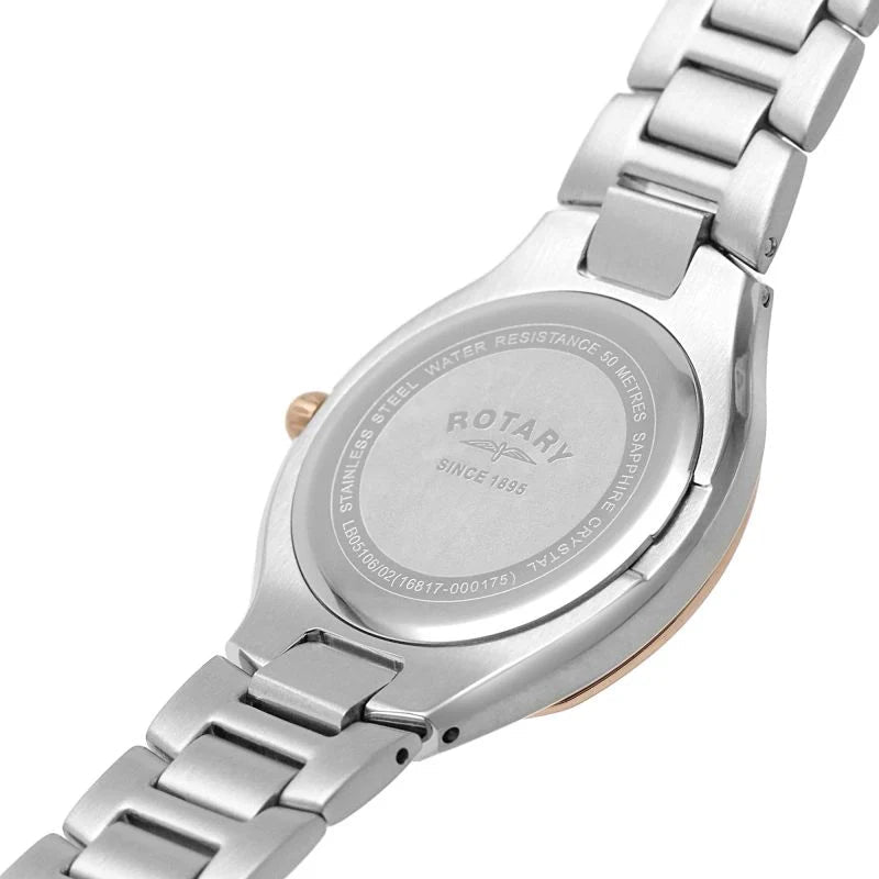 Rotary Kensington BLANK Dial and Rose Gold Steel Bracelet 32mm Women's Watch | LB05106/02 | TIME Watches