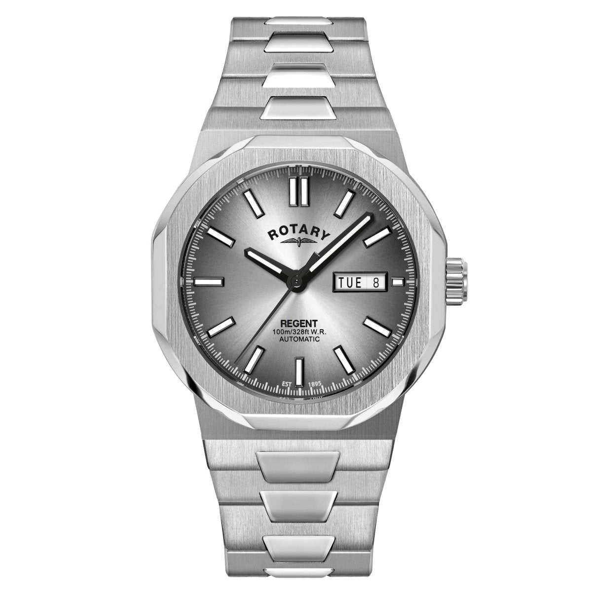 Rotary Regent Grey Dial and Steel Bracelet 40mm Men's Watch | GB05490/06 | TIME Watches