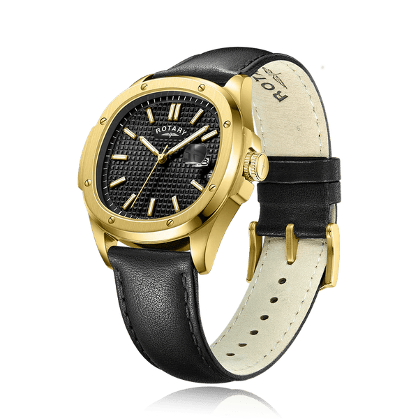 Rotary Sport Black Leather Strap Men's Watch | GS05578/04