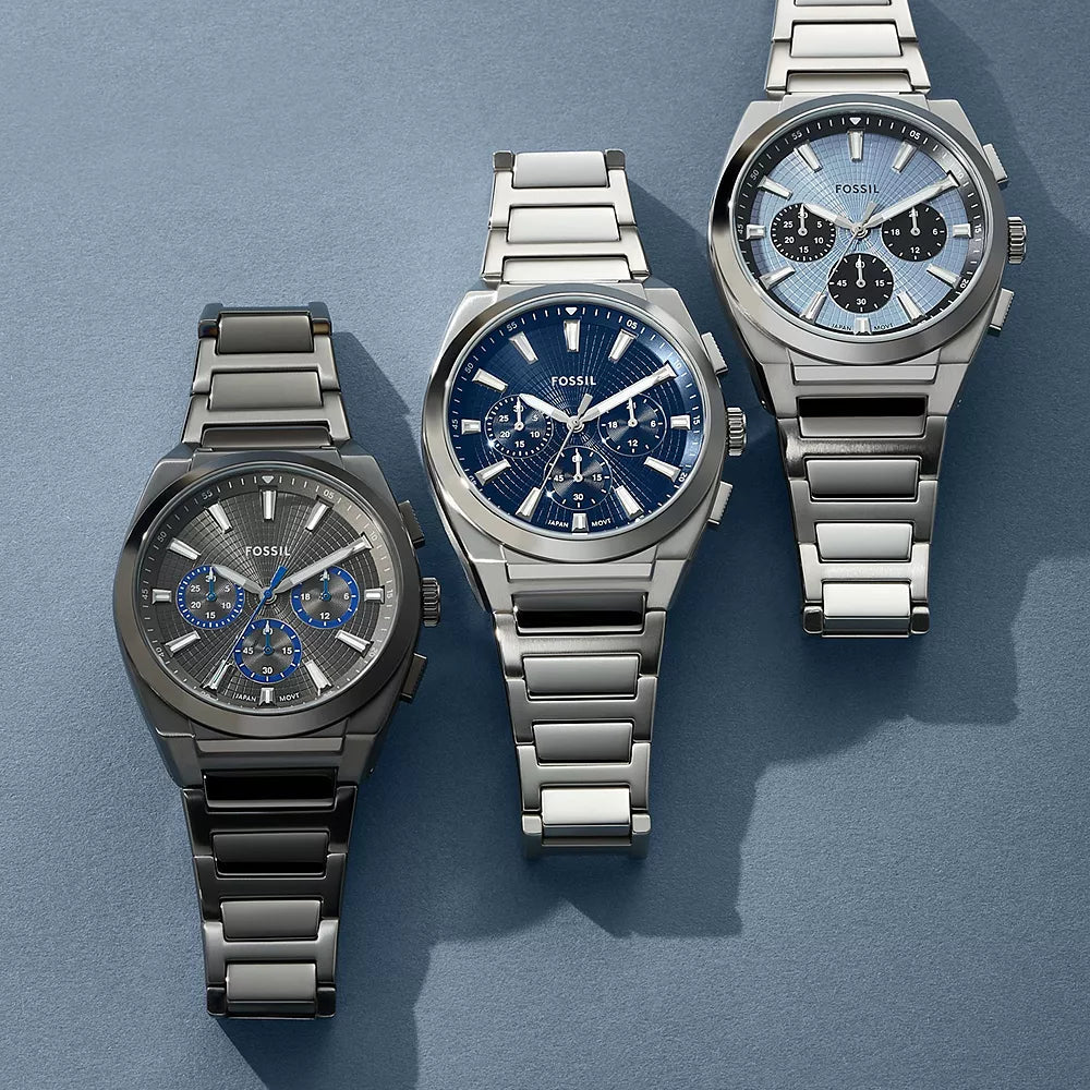 Fossil Everett Chronograph Stainless Steel Men's Watch | FS6105