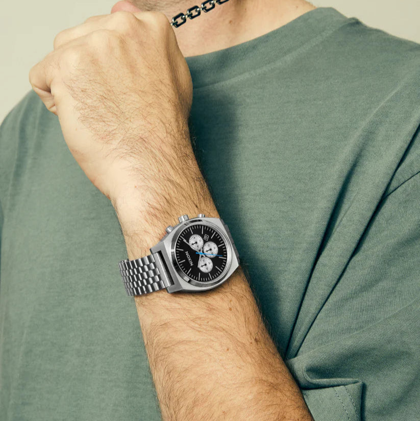 NIXON Chrono Black Chrome Unisex Watch | A9725266-00