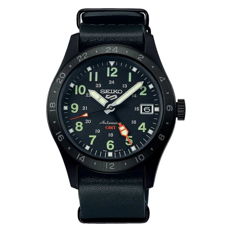 Seiko 5 Sports Automatic GMT Black Dial Men's Watch | SSK025K1 | TIME Watches