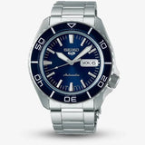Seiko 5 Sports Bluetone Redux Stainless Steel Men's Watch | SRPK97K1 | Time Watch Specialists