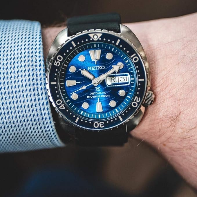 Seiko Prospex Analog Automatic Black Silicon Men Watch | SRPE07K1 | Time Watch Specialists