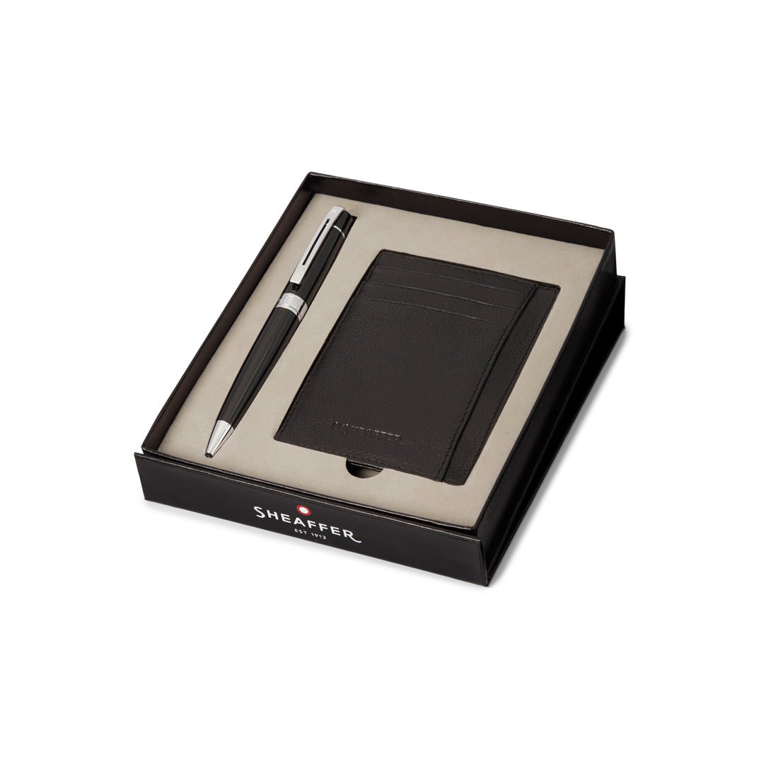 Sheaffer 300 Series Glossy Black Ballpoint Pen Gift Set | G2931251 - 2 | TIME Watches