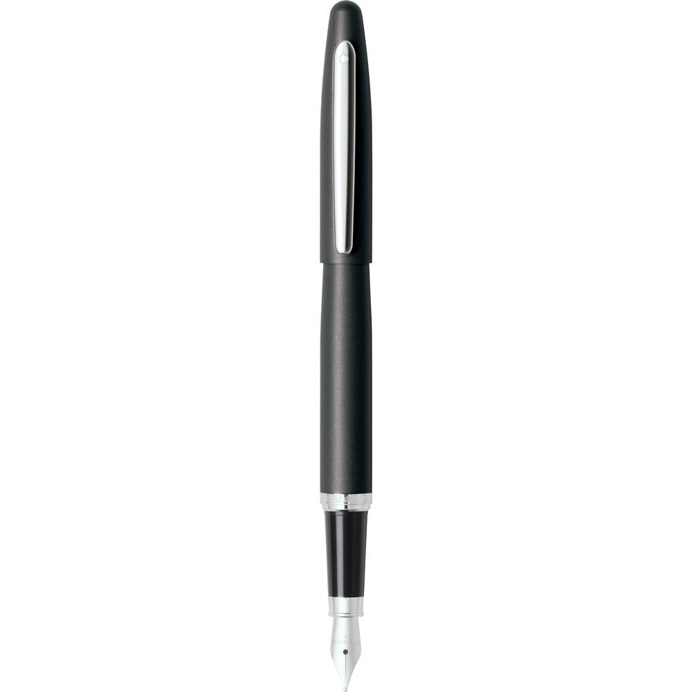Sheaffer VFM Matte Black with Chrome trims Fountain Pen | E0940553 | TIME Watches