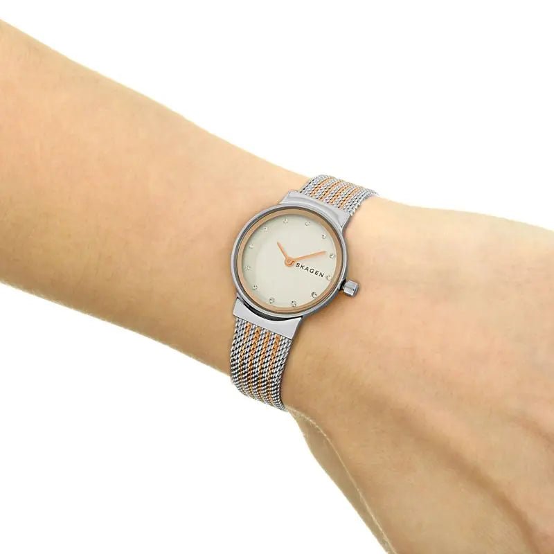 Skagen Freja Silver Round Stainless Steel Mesh Women's Watch | SKW2699 | Time Watch Specialists