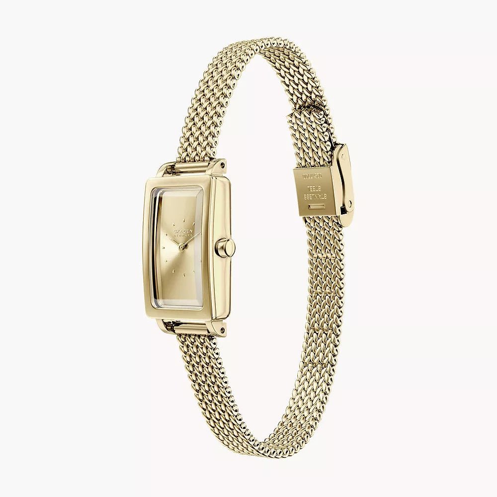 Skagen Hagen Micro Gold Dial and Gold Steel Bracelet 31mm Women's Watch | SKW3178 | TIME Watches