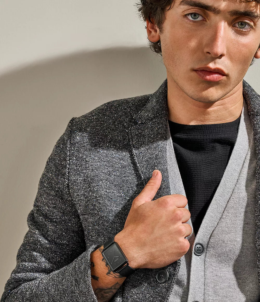 Skagen Hagen Three - Hand Black Stainless Steel Mesh Men's Watch | SKW6928 | Time Watch Specialists