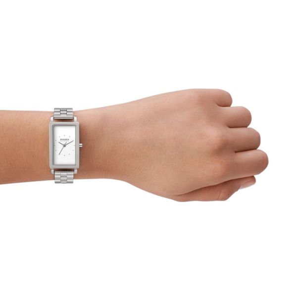 Skagen Hagen Three-Hand Silver Stainless Steel Bracelet Women's Watch | SKW3130 | Time Watch Specialists