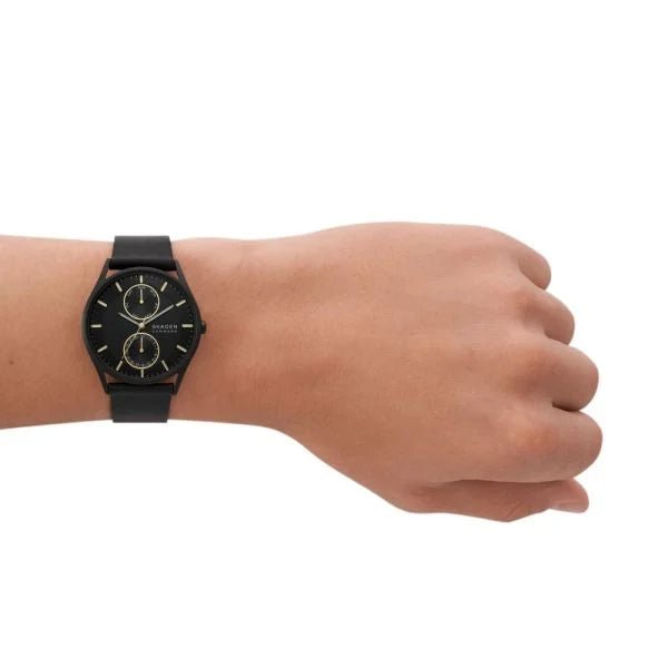 Skagen Holst Multifunction Black Stainless Steel Men's Watch | SKW6911 | Time Watch Specialists