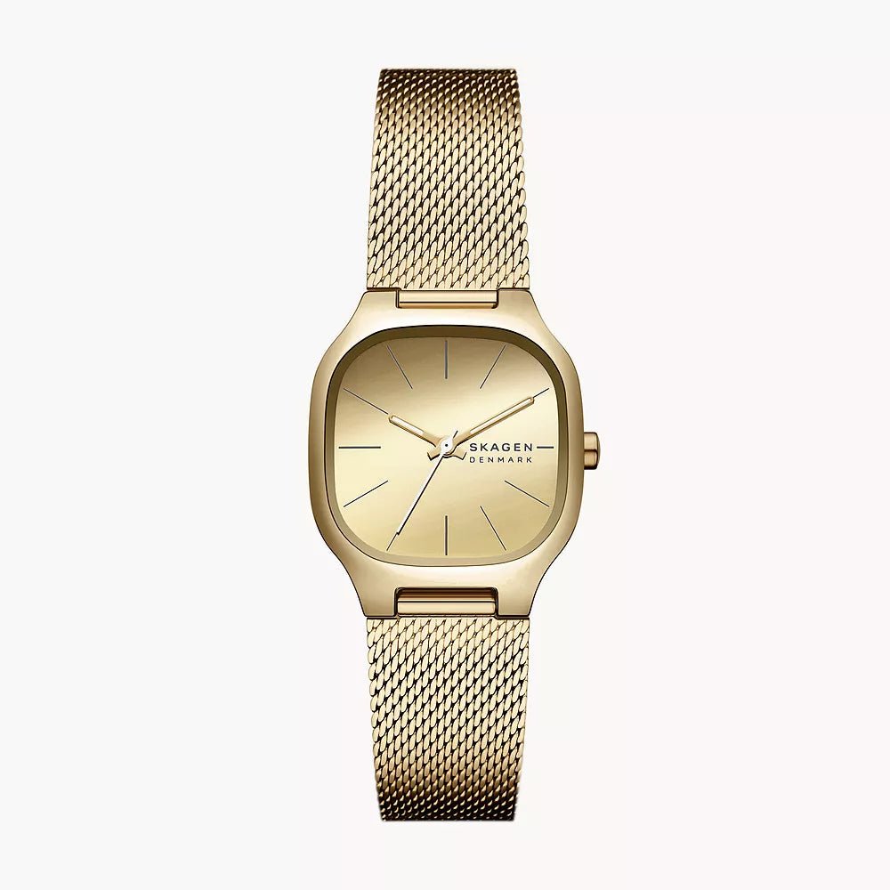 Skagen Mellem Lille Gold Dial and Mesh 26mm Women's Watch | SKW3164 | TIME Watches