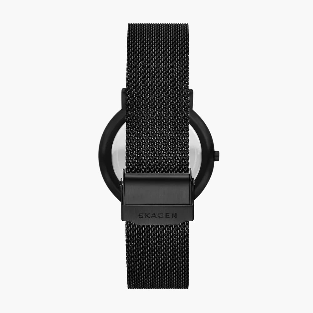 Skagen Signatur Blue Dial and Black Mesh Bracelet 40mm Men's Watch | SKW6933SET | TIME Watches