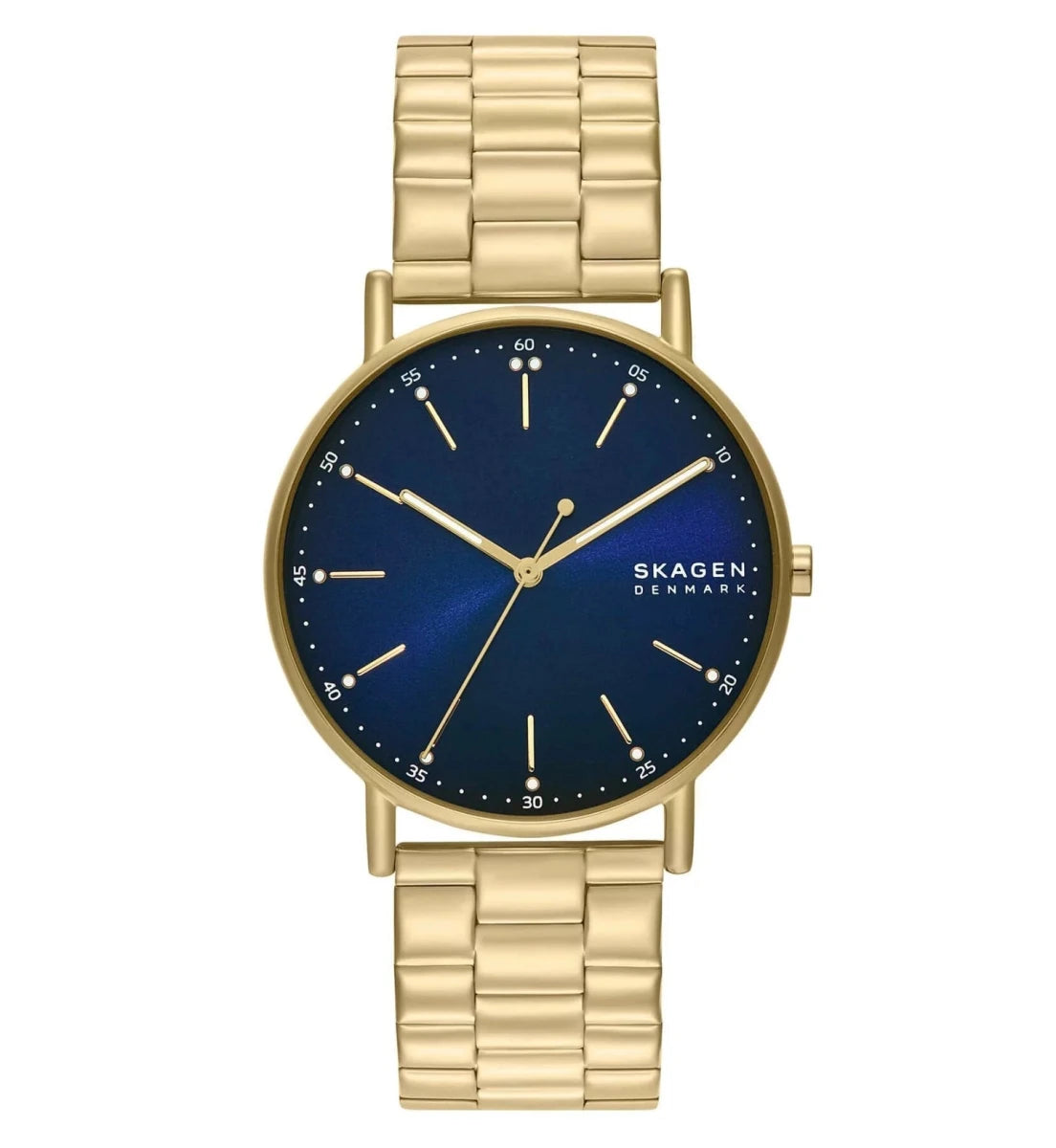 Skagen Signatur Blue Dial and Gold Mesh 40mm Men's Watch | SKW6945 | TIME Watches