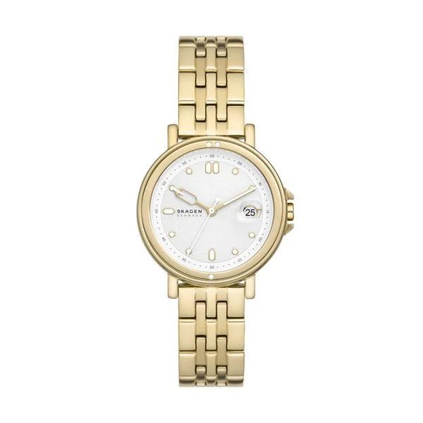 Skagen Signatur Lille Sport Three-Hand Date Gold Stainless Steel Women's Watch | SKW3135 | Time Watch Specialists