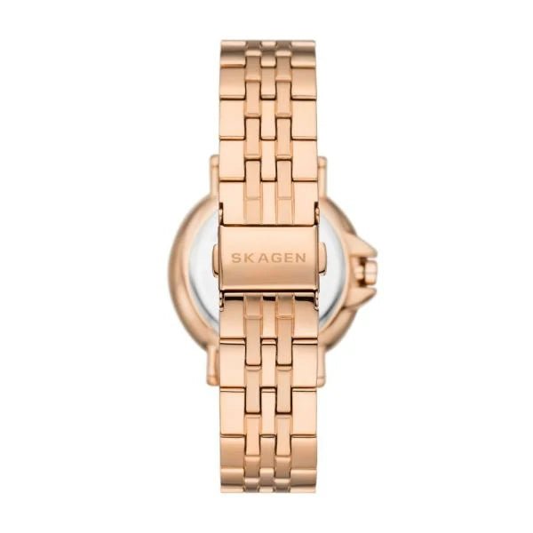 Skagen Signatur Lille Sport Three-Hand Rose Gold Stainless Steel Woman's Watch | SKW3136 | Time Watch Specialists