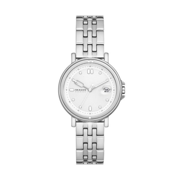 Skagen Signatur Lille Sport Three - Hand Silver Stainless Steel Women's Watch|SKW3134 | TIME Watches
