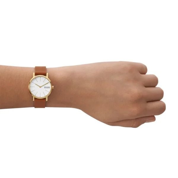 Skagen Signatur Lille Women's Leather Watch | SKW3121 | Time Watch Specialists