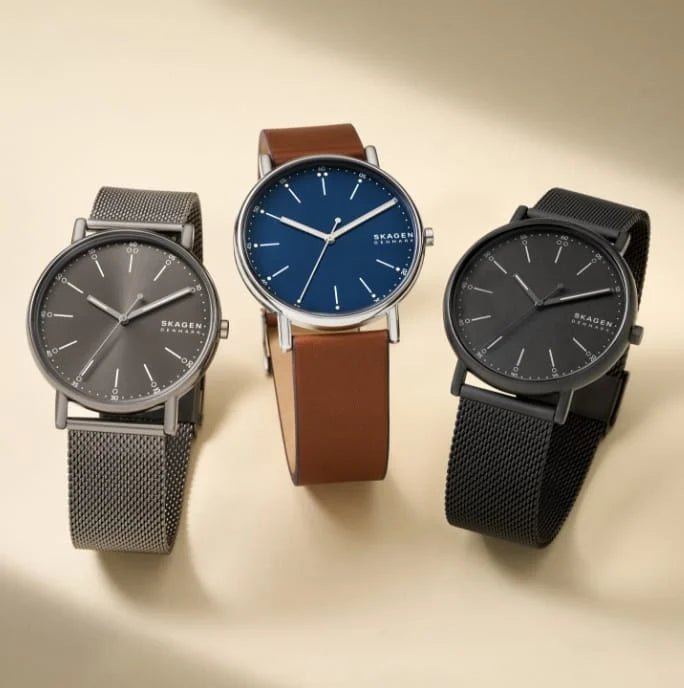 Skagen Signatur Midnight Eco - Friendly Stainless Steel Mesh Men's Watch | SKW6579 | TIME Watches