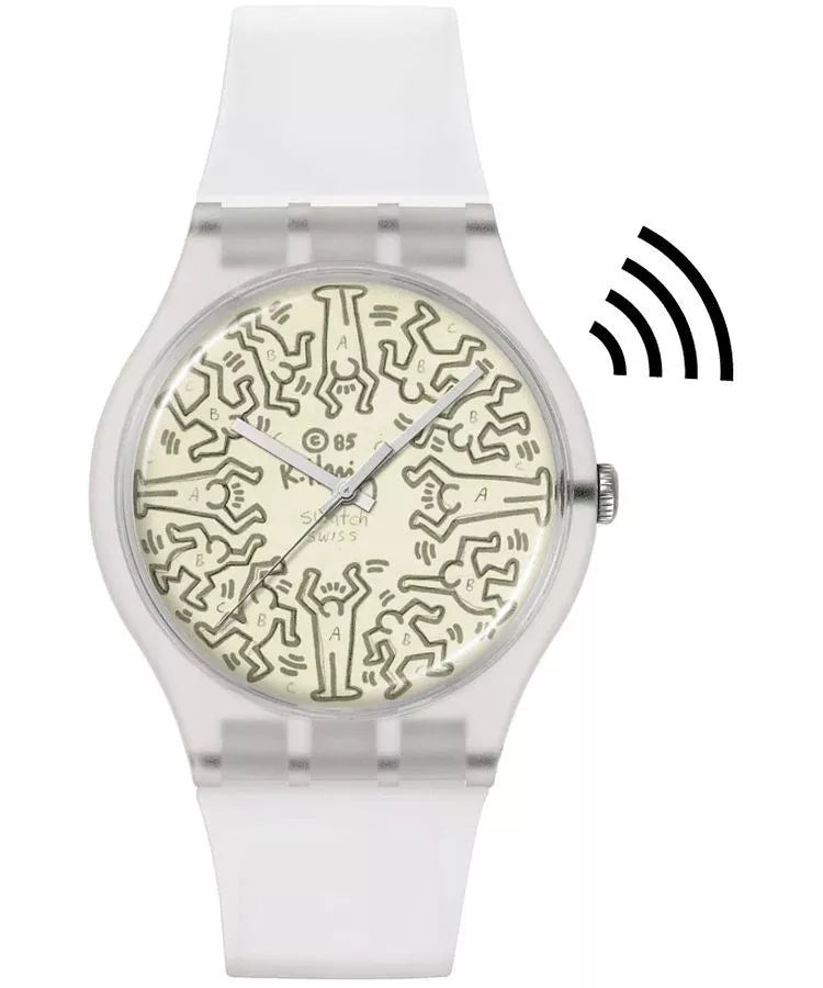 Swatch FROM THE ARCHIVE PAY! Transparent Unisex Watch | SO29Z146 - 5300 | Time Watch Specialists