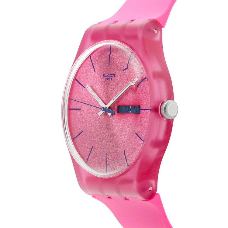 Swatch Pink Silicon Strap Women's Watch | SUOP700 | TIME Watches