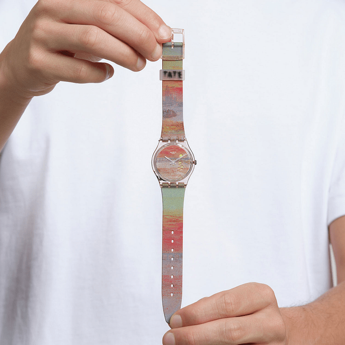 Swatch - Turner's Scarlet Sunset Unisex Watch | SO28Z700 | Time Watch Specialists