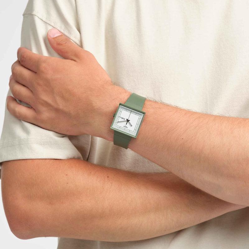 Swatch WHAT IF…GREEN? BIOCERAMIC Unisex Watch | SO34G700 | Time Watch Specialists