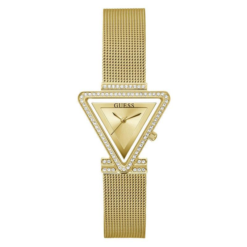 Guess Gold Tone Triangle Women's Watch | GW0508L2