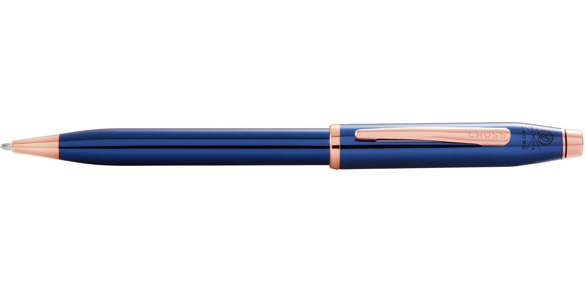 CROSS Century II Translucent Cobalt Blue Lacquer Ballpoint Pen | AT0082WG-138