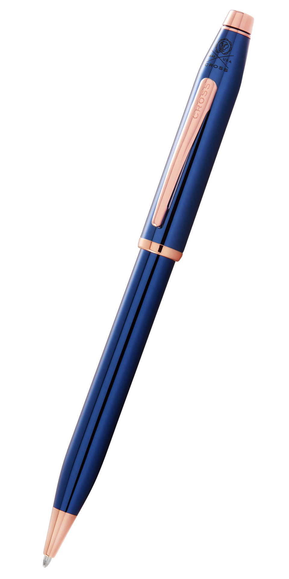 CROSS Century II Translucent Cobalt Blue Lacquer Ballpoint Pen | AT0082WG-138