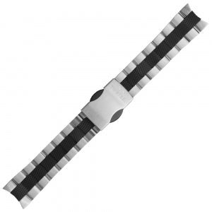 TW Steel Black Steel Strap | Fits 45/50mm Case | 22mm Lug Width | TWB125 | TIME Watches