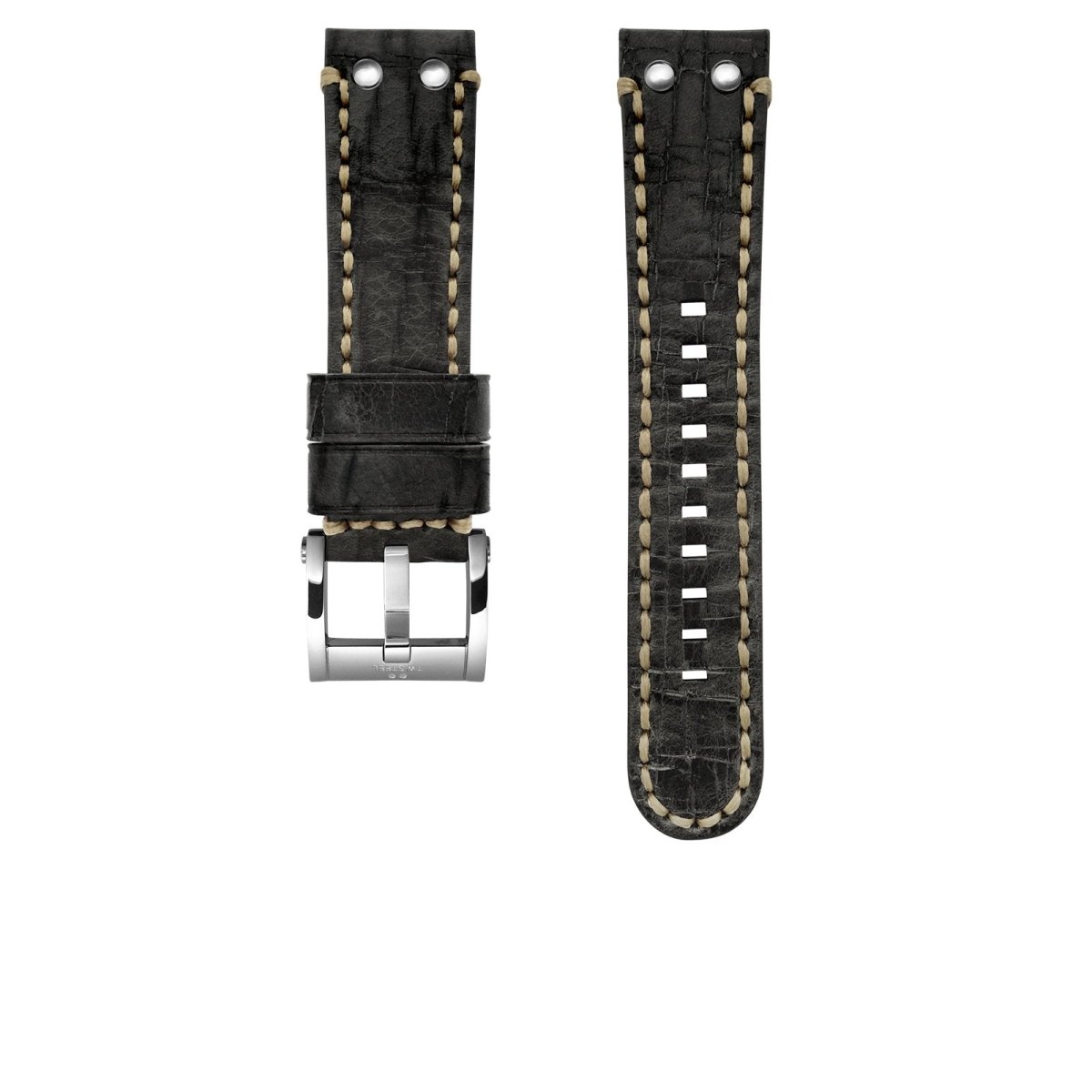 TW Steel Black Vintage Leather Strap | 24mm Lug Width | TWS724 | TIME Watches