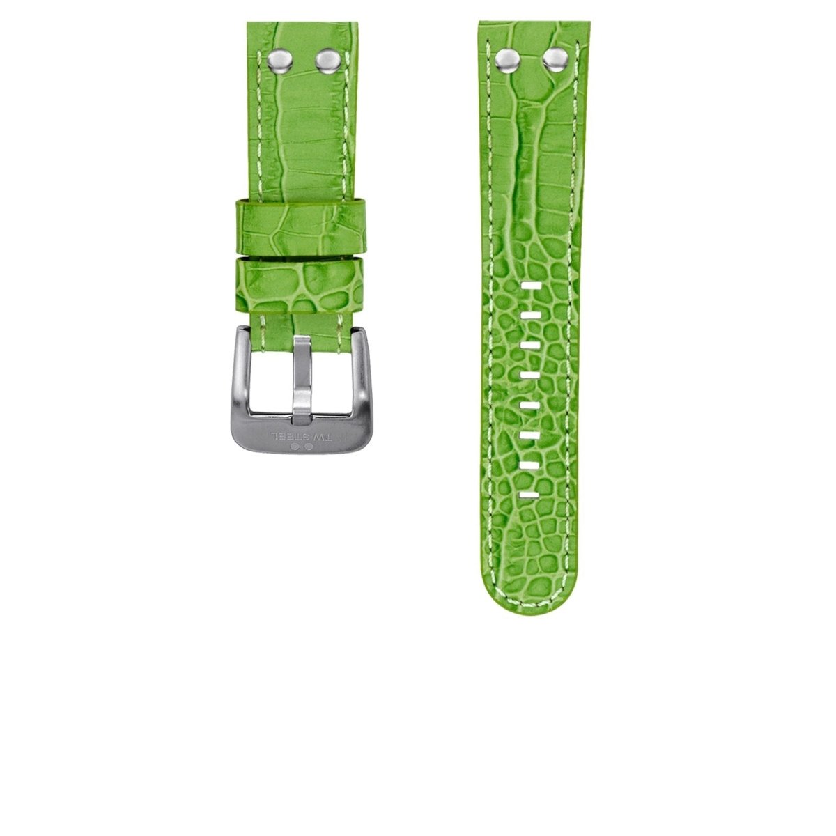 TW Steel Bright Green Leather Strap | 22mm Lug Width | TWB32 | TIME Watches