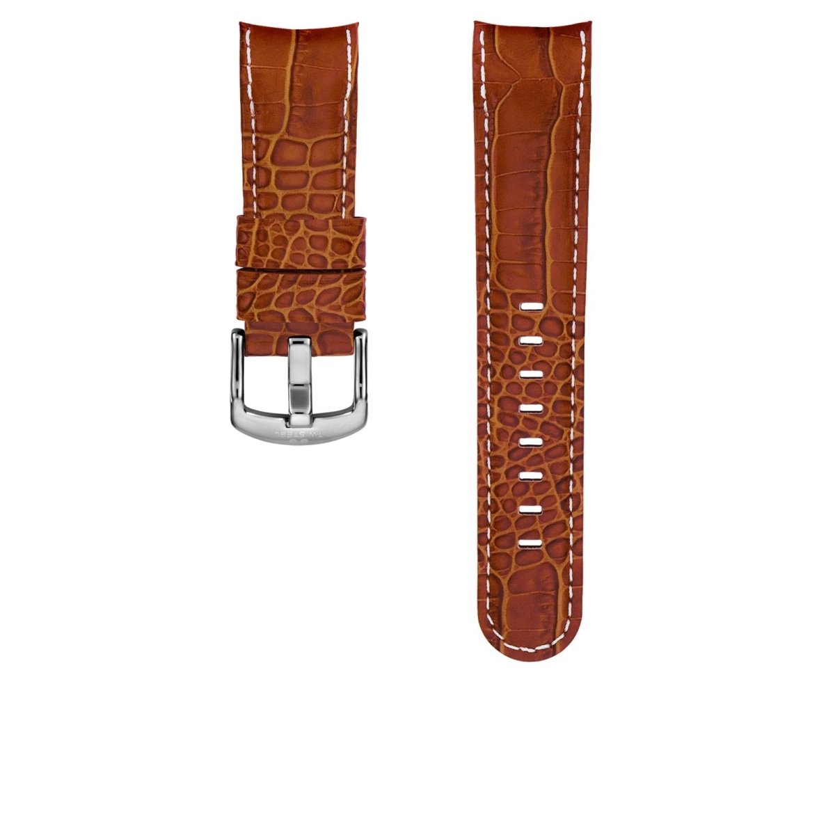 TW Steel Brown Leather Sandalo Strap | Fits 45mm Case | 22mm Lug Width | TWB116 | TIME Watches