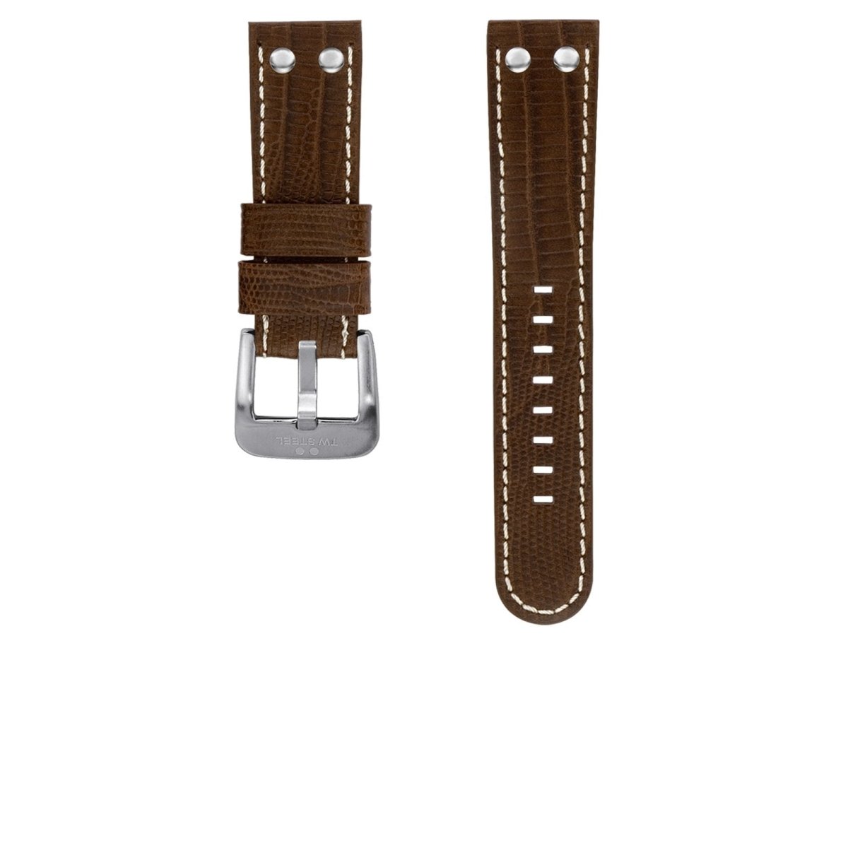 TW Steel Dark Brown Leather Strap | 22mm Lug Width | TWB37 | TIME Watches