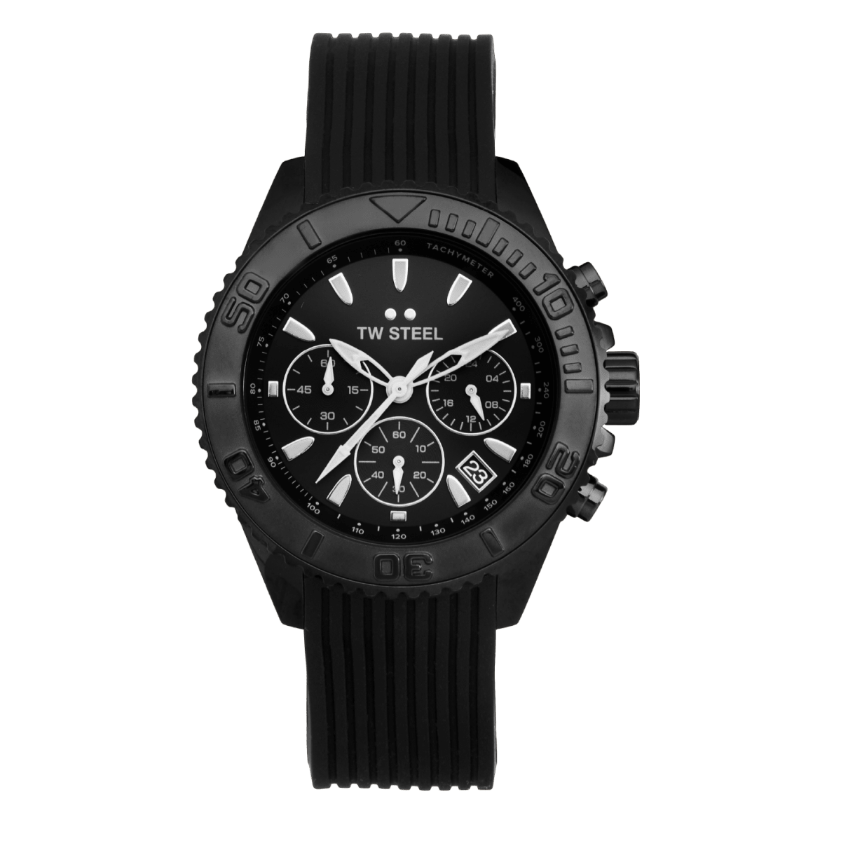 TW Steel Diver Vanceur Black Dial and Black Rubber Strap 42mm Men's Watch | VA4 | TIME Watches