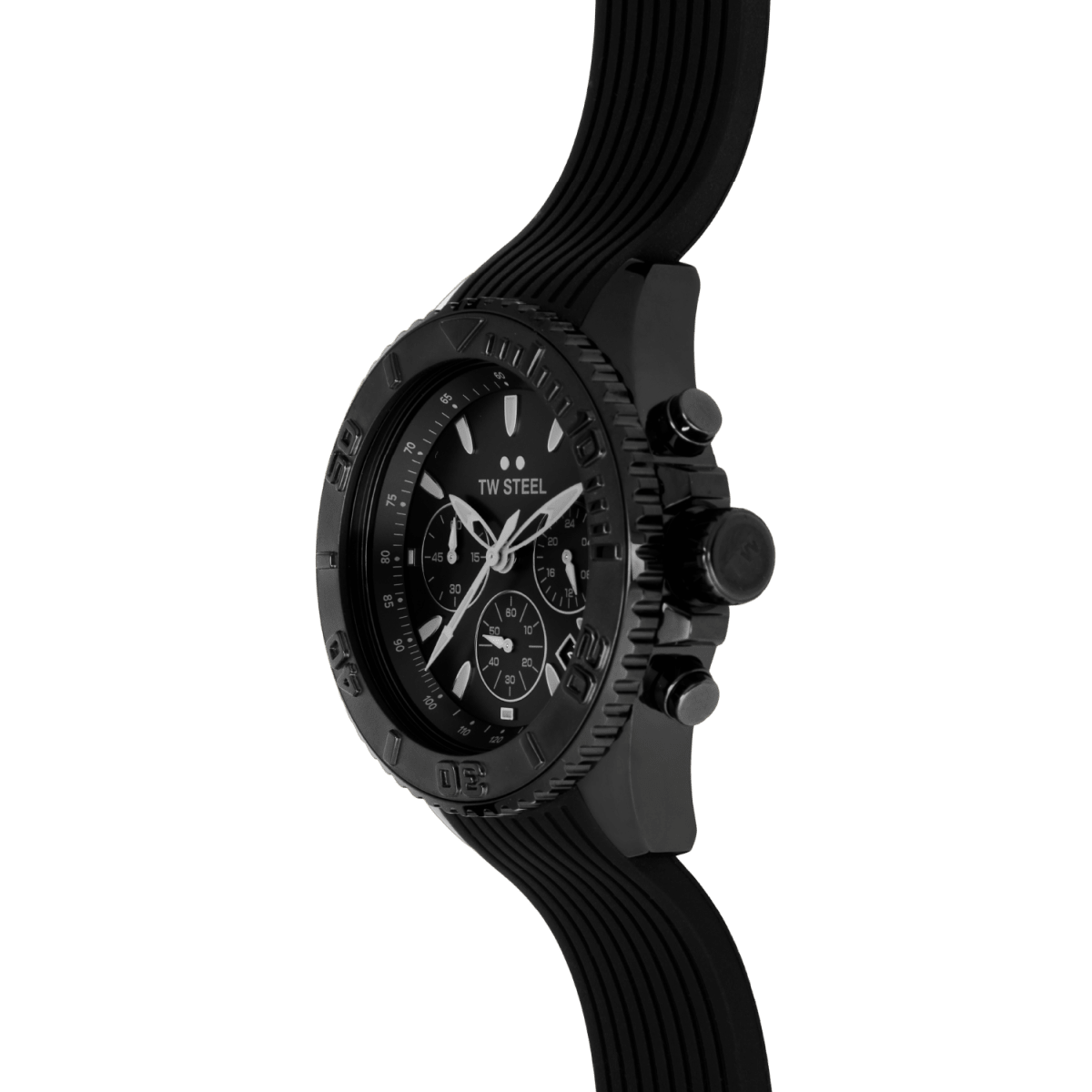 TW Steel Diver Vanceur Black Dial and Black Rubber Strap 42mm Men's Watch | VA4 | TIME Watches