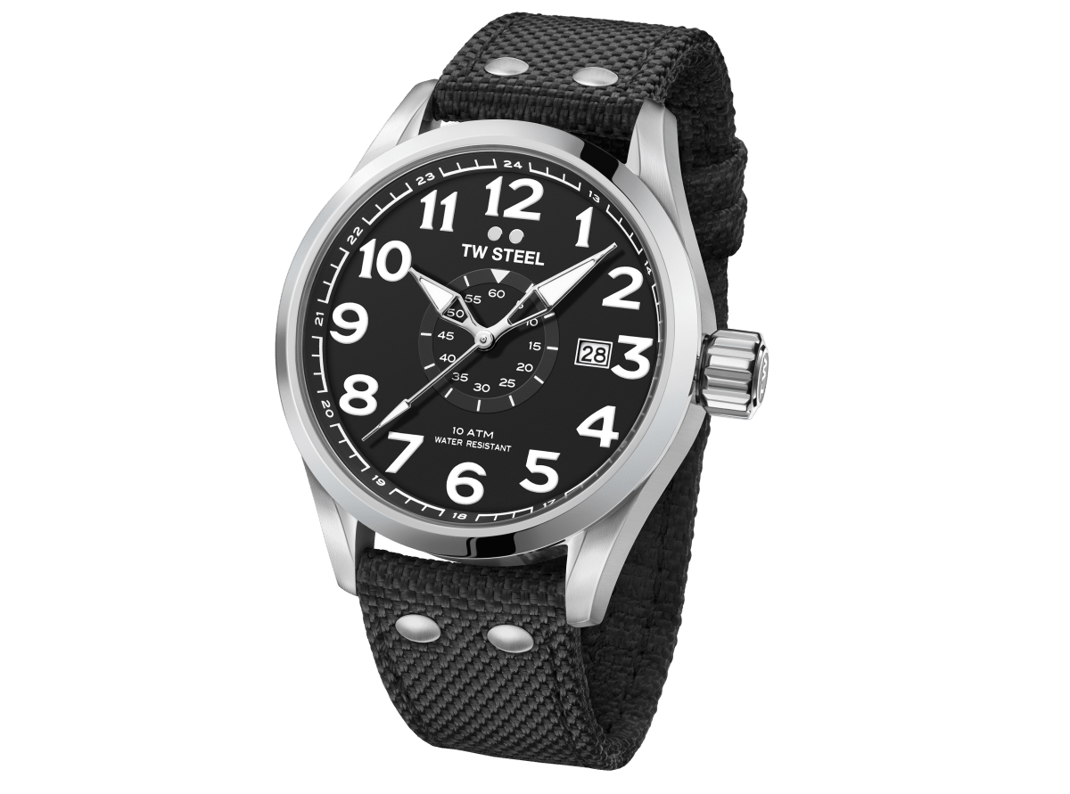 TW Steel E - commerce Black Dial and Black Nylon Strap 48mm Men's Watch | VS2 | TIME Watches