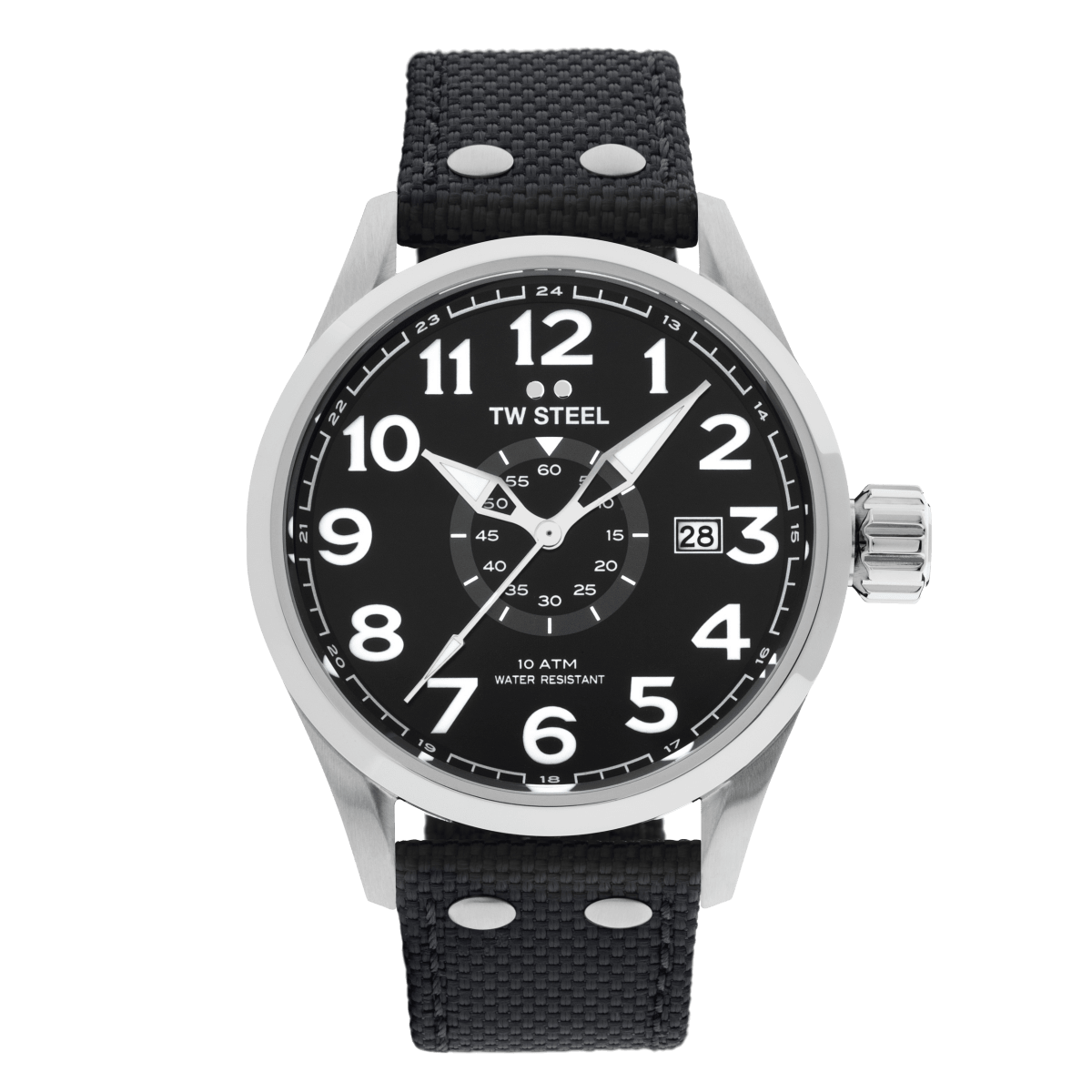 TW Steel E - commerce Black Dial and Black Nylon Strap 48mm Men's Watch | VS2 | TIME Watches