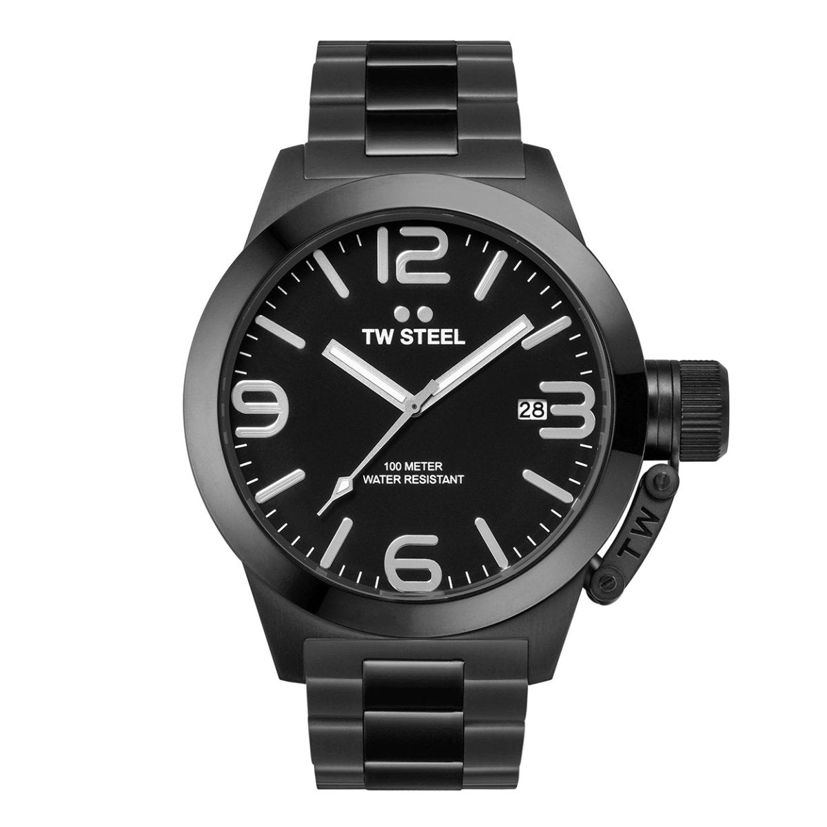 TW Steel E - commerce Black Dial and Black Steel Bracelet Strap 45mm Men's Watch | CB211 | TIME Watches